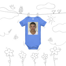 Load image into Gallery viewer, Water Boi Mugshot Baby short sleeve one piece
